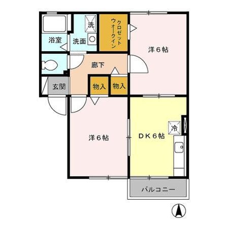 キーファー（高崎市元島名町）の物件間取画像